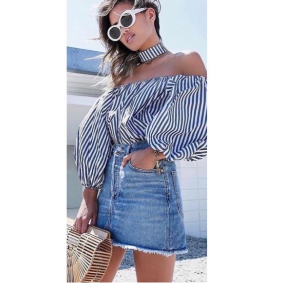 Agolde Dresses & Skirts - NWT AGOLDE Quinn High Rise Mini Skirt Devotee - 30/32